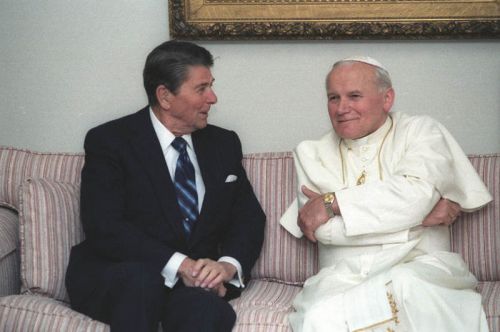 Ronald Reagan a Jan Pavel II.