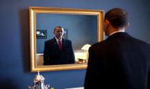 Obama ped zrcadlem